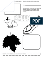 Color Green Worksheet