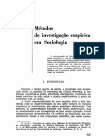 Metodos de investigação em sociologia 