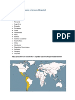 Tarea de español paises español