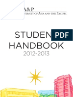UA&P Student Handbook 2012-2013