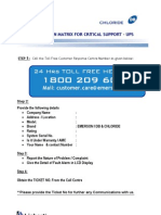 Critical Support Escalation for UPS Systems