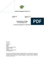 SP-1173 Specification For Welding On On-Plot Pipework