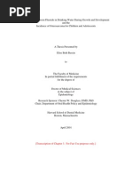 Association Between Fluoride in Drinking Water During Growth and Development
and the
Incidence of Osteosarcoma for Children and Adolescents