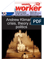 Andrew Kliman On Crisis, Theory and Politics: Worker