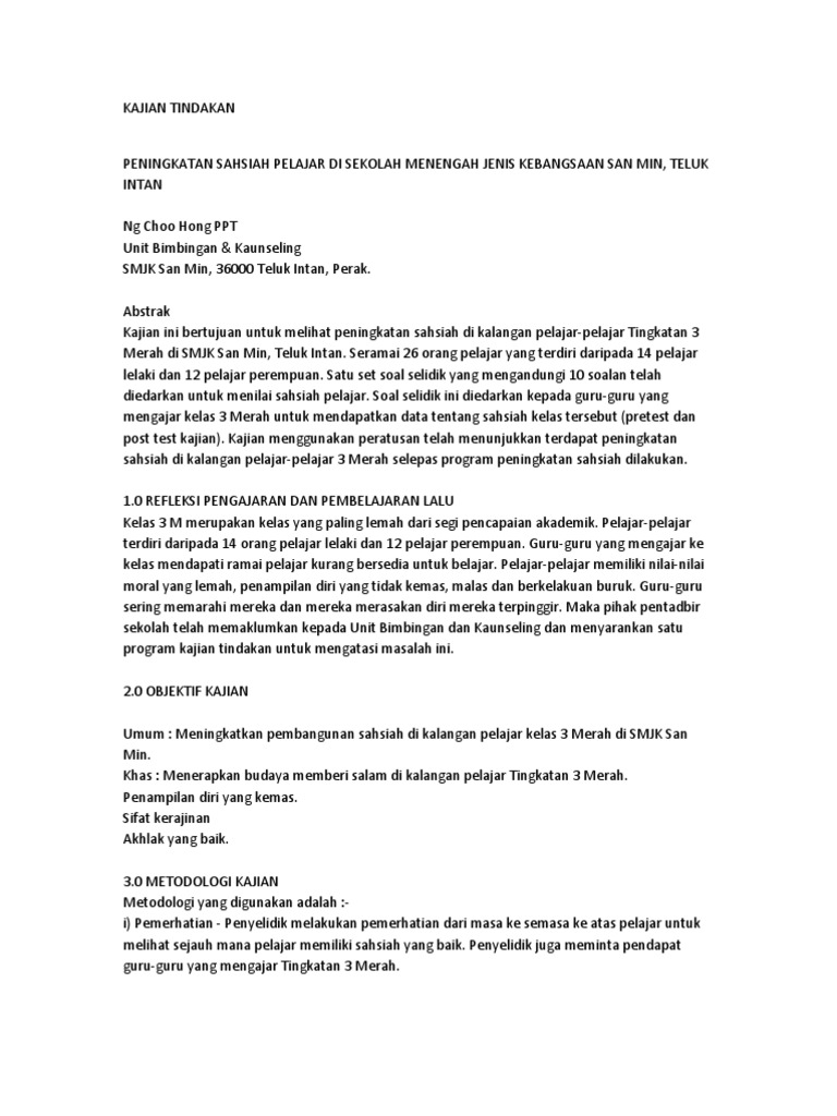 Kajian Tindakan Pdf