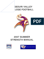 2007 Missouri Valley College Football Summer Strength Manual - 41 pages - копия