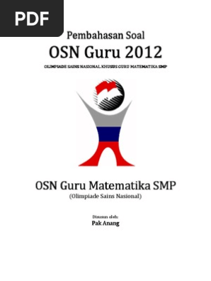 Pembahasan Soal Osn Guru Matematika Smp 2012 Tingkat Provinsi Pdf