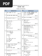 Pembahasan Soal UN Matematika SMP 2012 Paket B21 PDF