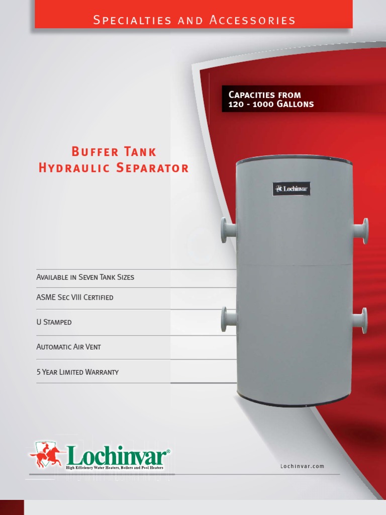 Buffer Tank Hydraulic Separator PDF Hvac Boiler