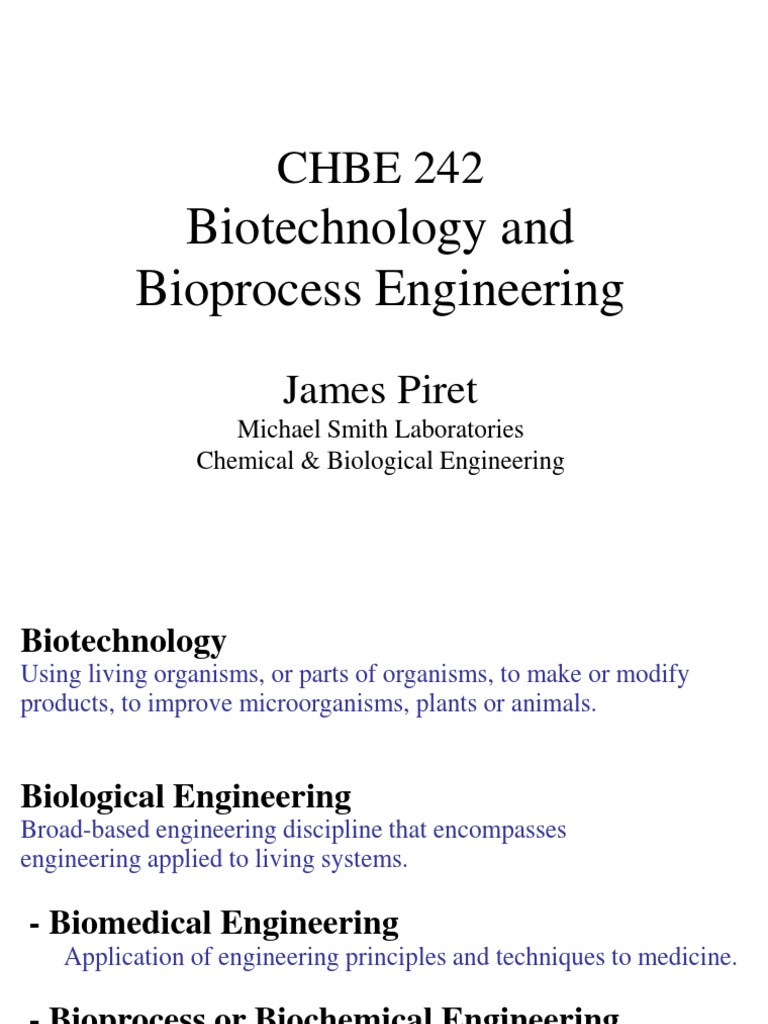 Bioprocess Engineering in Biotechnology | PDF | Stem Cell | Proteins