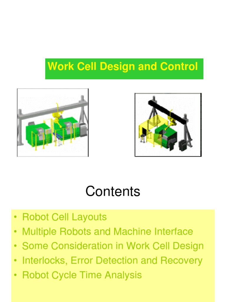 robot cell design and control