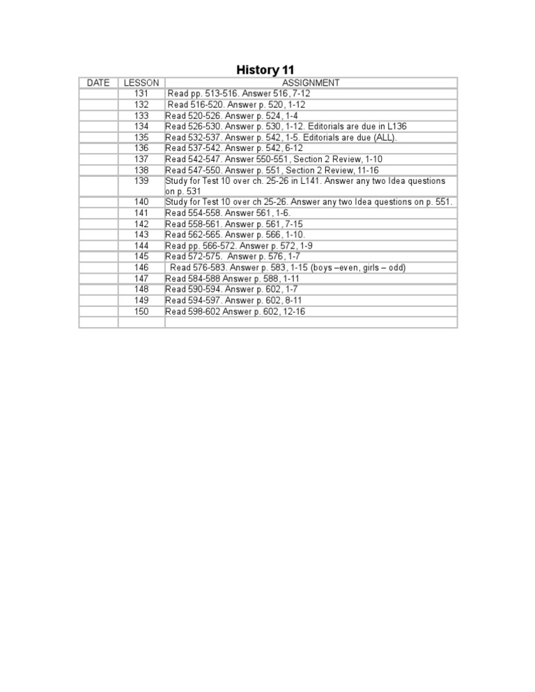 Hist 11 - L131-150 | PDF