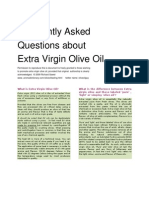 Frequently Asked Questions About Extra Virgin Olive Oil