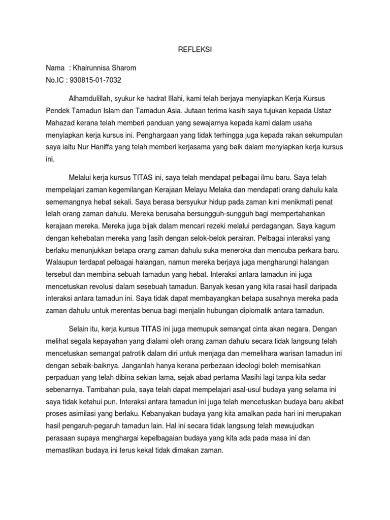 Refleksi Titas  PDF