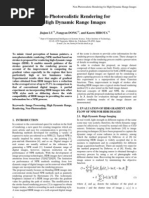 Non-Photorealistic Rendering For High Dynamic Range Images: Jiajun LU, Fangyan DONG, and Kaoru HIROTA