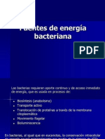 Metabolismo y Fuentes de Energia Bacteriana