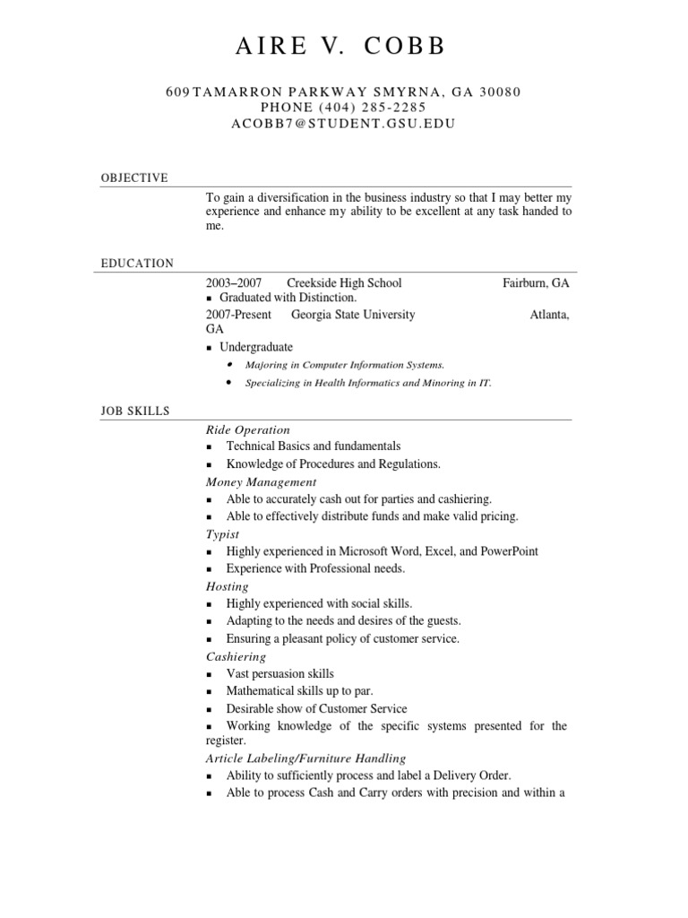 georgian college resume help