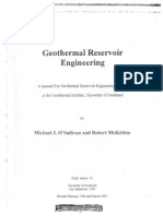 Geothermal Reservoir Engineering - M. J. O'Sullivan-R. McKibbin