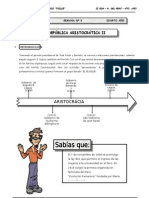 4to Año - HP - Guia #3 - LA REPUBLICA ARISTOCRATICA II