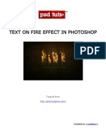 Text on Fire Effect in Photoshop