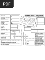 Manifest Destiny Worksheet