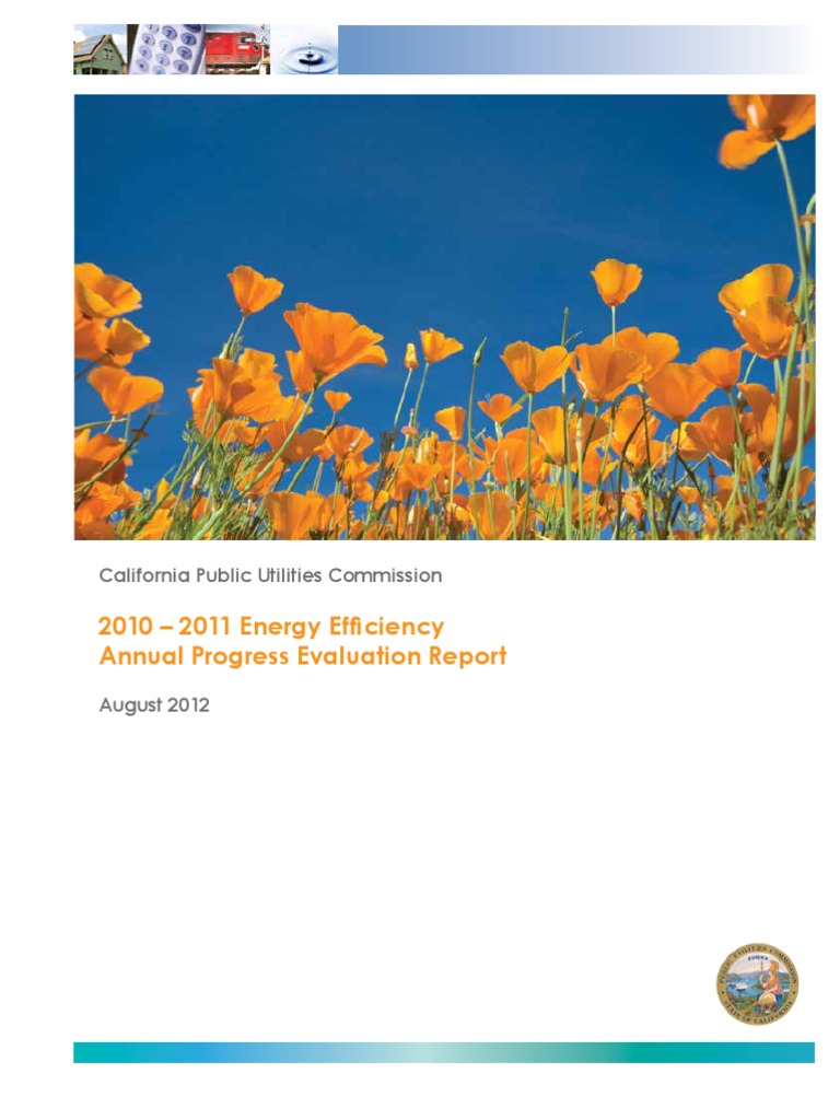 2010 - 2011 Energy Efficiency Annual Progress Evaluation Report | PDF ...