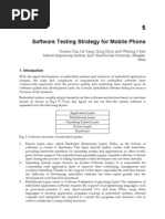 Software Testing Strategy For Mobile Phone: Guitao Cao, Jie Yang, Qing Zhou and Weiting Chen