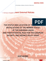 European security council white paper - Memeber states miliatry bases