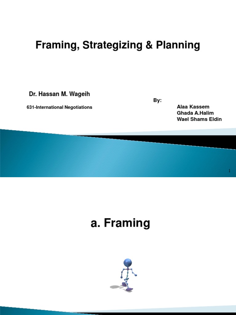 Framing Strategies for Effective International Negotiations PDF Framing (Social Sciences
