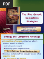 The Five Generic Competitive Strategies: Chapter Title