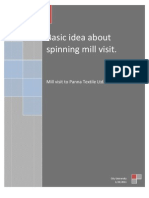 Basic Idea About Spinning Mill Visit
