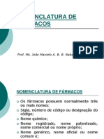 1 - Nomenclatura de Fármacos