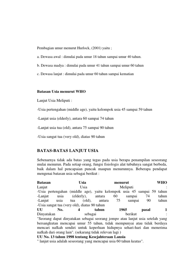 Pembagian umur menurut Hurlock.docx