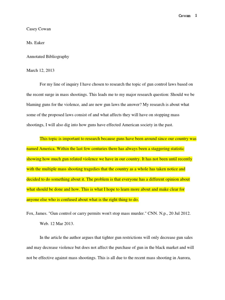 Annotated bibliography example image