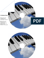 CD-Etiketten-Vorlage 116mm Motiv Klavier
