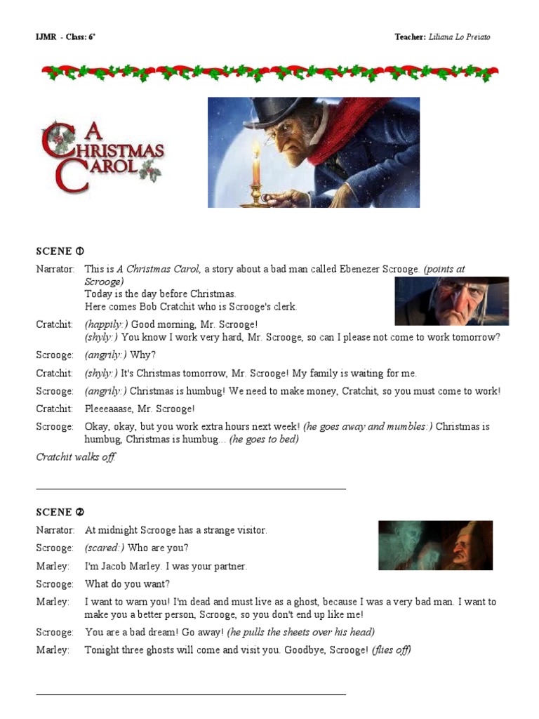 a christmas carol short script | pdf | ebenezer scrooge | a