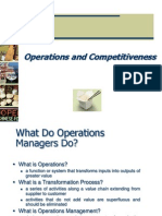 1) Operations and Competitiveness