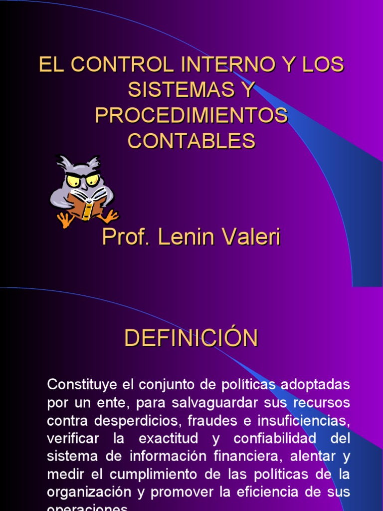 Fundamentos del Control Interno | PDF | Contabilidad | Business