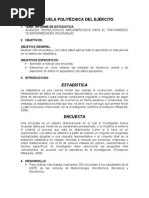 Informe Estadistica | PDF | Metodología de encuesta | Estadísticas
