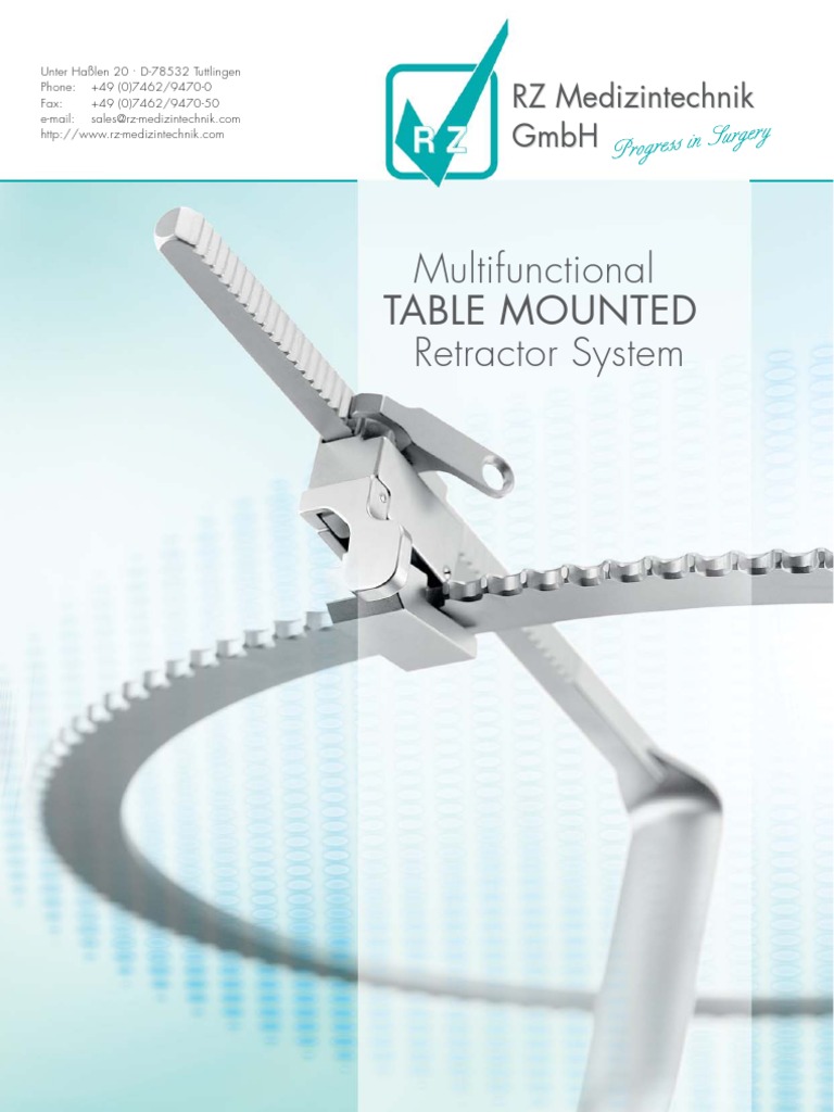 RZ Medizintechnik Table Mounted Retractor | PDF