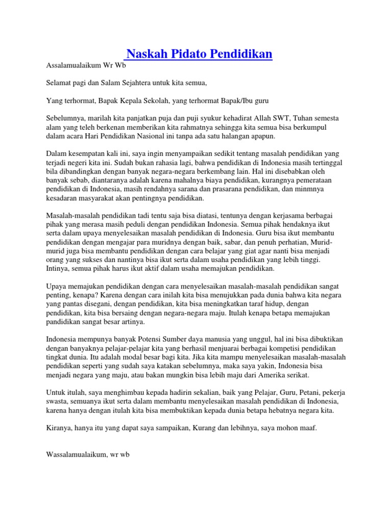 Pidato Tentang Pelajar Yang Baik Cara Lif Co Id