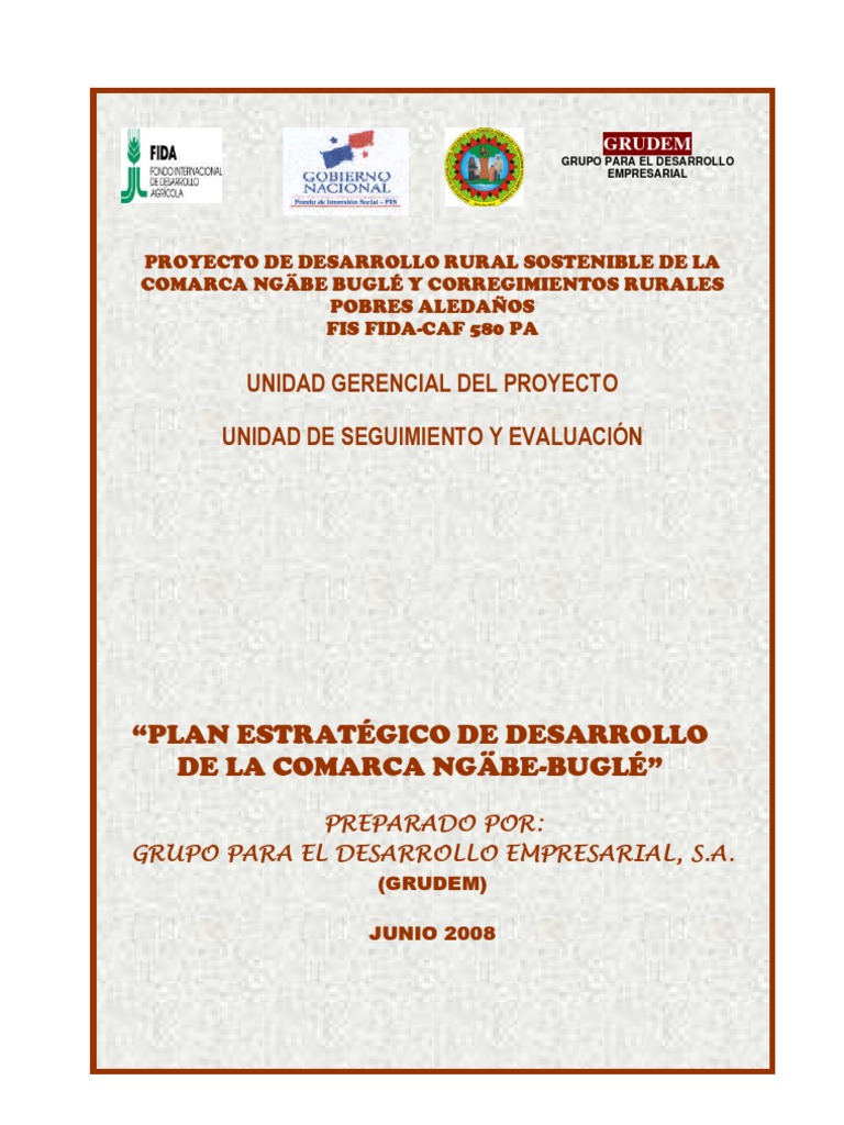 Plan Estrategico de La Comarca Ngobe Bugle | PDF | Clima | Zona tropical