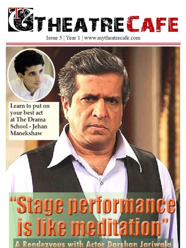 Theatre Cafe Issue 5 Year 1 PDF Theatre Actor