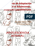 Problemas de Adaptación Social en El Adolescente