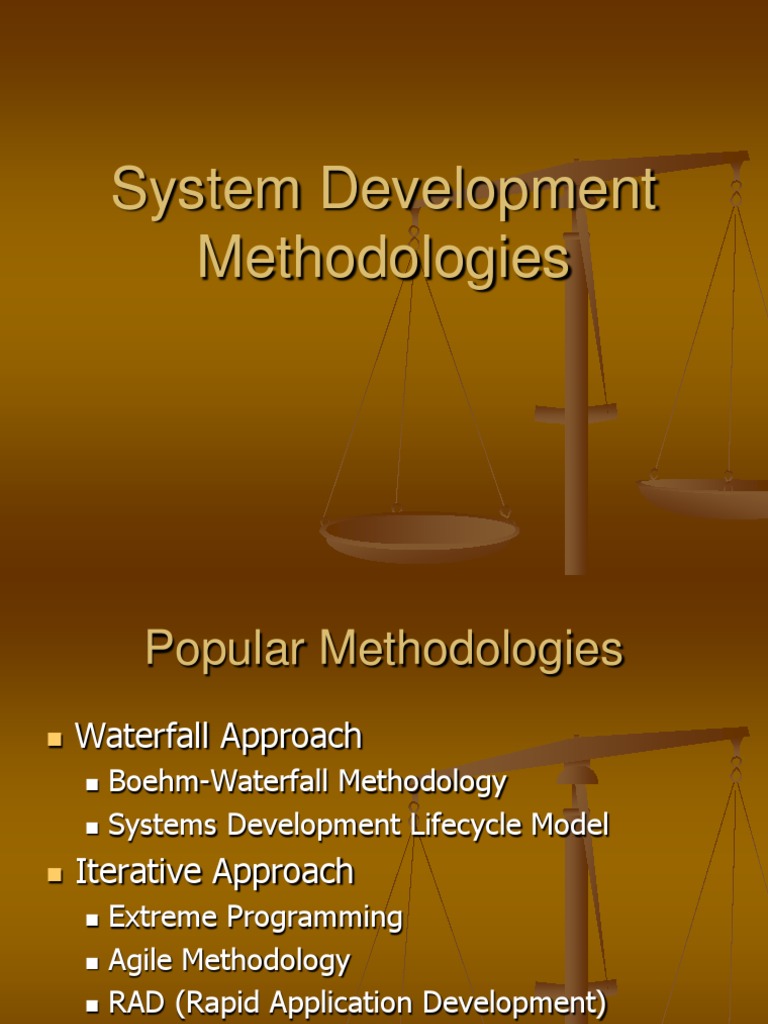 system development methodologies Software Development Process