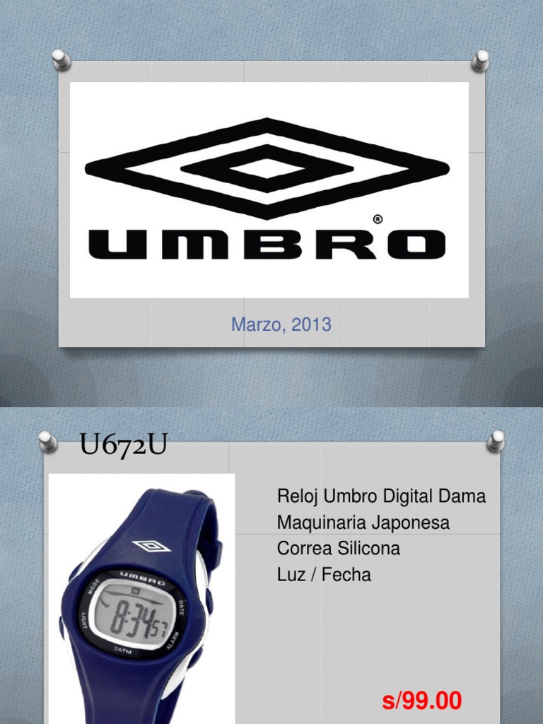 Relojes Umbro PDF Science Ingenieria