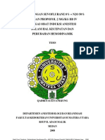 Perbandingan Sevoflurane 8% + N2O 50% Dengan Propofol 2 MG/KG BB Iv Sebagai Obat Induksi Anestesi Dalam Hal Kecepatan Dan Perubahan Hemodinamik