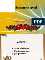 Mahasaraswati: Language Testing