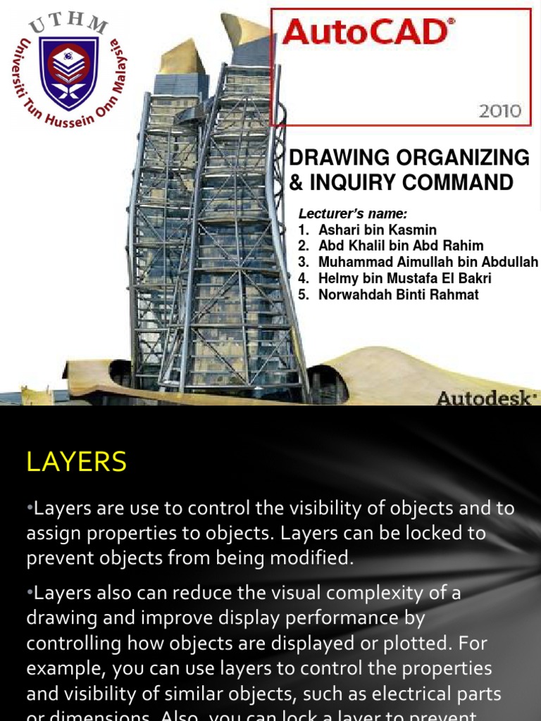 Lecture 4 DRAWING ORGANIZING AND INQUIRY COMMANDS | PDF | Art | Computers