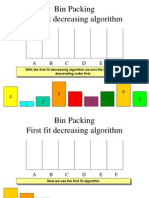 Bin Packing - First Fit Decreasing Algorithm